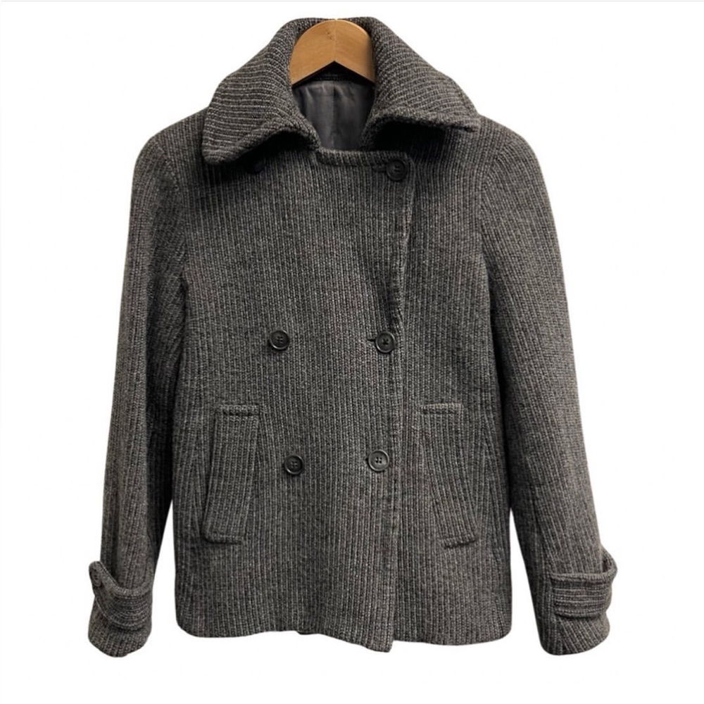 Theory Peacoat Jacket in Grey Sz M